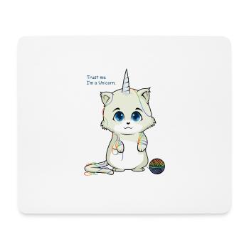 Licorne licorne douce Faites-moi confiance chat licorne I'ma - Tapis de souris (format paysage) - blanc - Devant