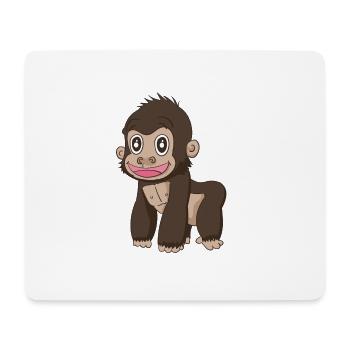 Süsser Affe - Mousepad (Querformat) - Weiß - Vorne