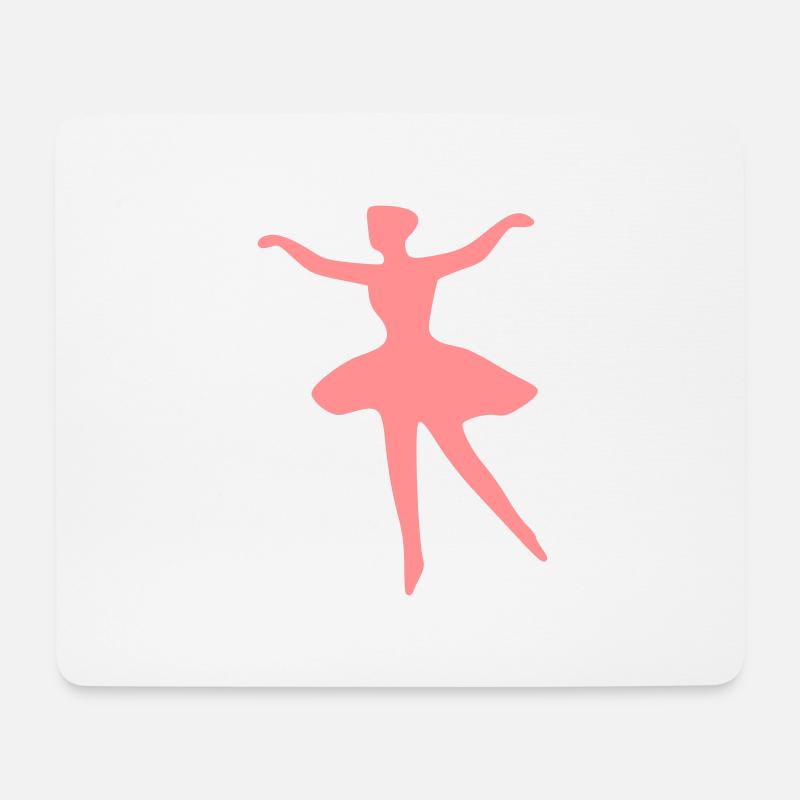Ballerina - Mousepad (Querformat) - Weiß