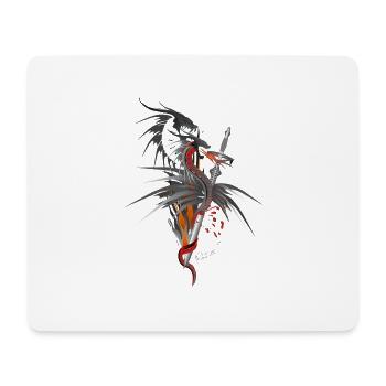 Dragon of the sword - Mouse Pad (horizontal) - white - Front