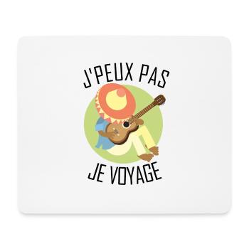 I can not travel - Mouse Pad (horizontal) - white - Front