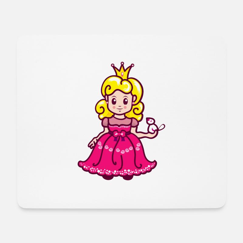 Prinzessin - Mousepad (Querformat) - Weiß