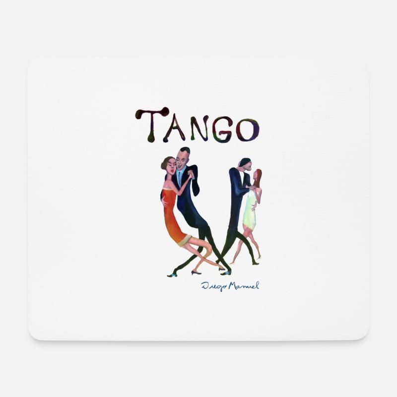 Tango de gala - Tapis de souris (format paysage) - blanc