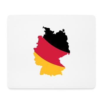 Deutschland Karte - Mousepad (Querformat) - Weiß - Vorne