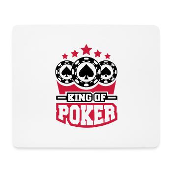 king_of_poker_c2 - Mousepad (Querformat) - Weiß - Vorne