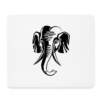Elephant - Mousepad (Querformat) - Weiß - Vorne