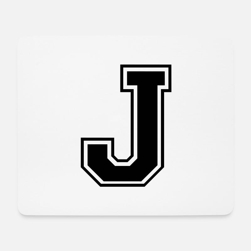 j - Mousepad (Querformat) - Weiß