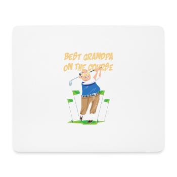 Golf - Best Grandpa on the course - Mouse Pad (horizontal) - white - Front