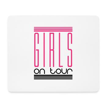 on tour on the road design weekend weekend girls - Mouse Pad (horizontal) - white - Front