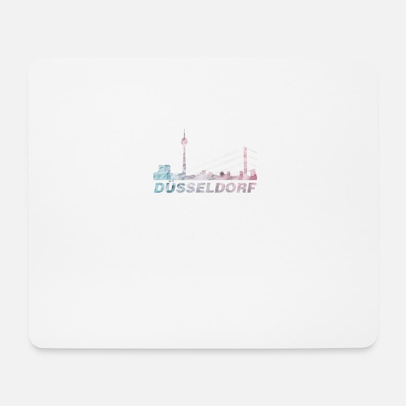 Düsseldorf - Mousepad (Querformat) - Weiß