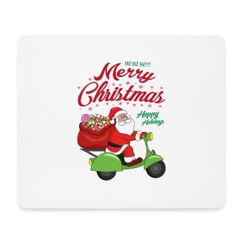 Christmas Motorcycle Santa Claus Santa Claus - Mouse Pad (horizontal) - white - Front