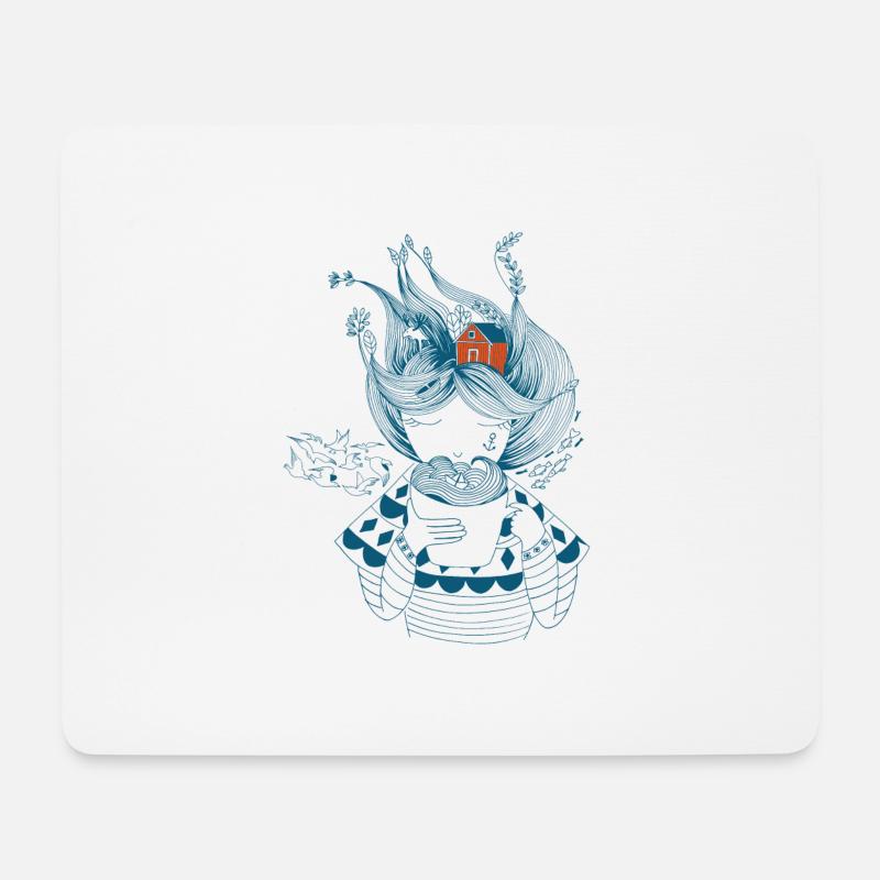 Maritime Seemann`s Frau Skandinavien Geschenk - Mousepad (Querformat) - Weiß