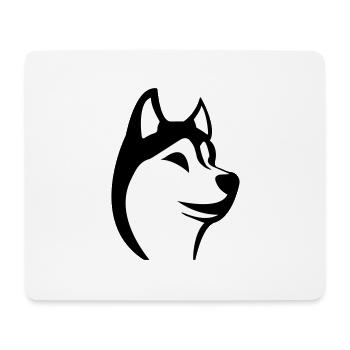 Husky - Mousepad (Querformat) - Weiß - Vorne