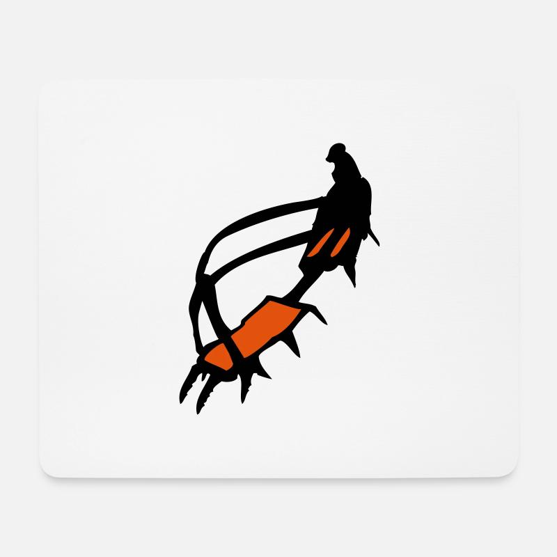 steigeisen - Mousepad (Querformat) - Weiß