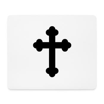 Kreuz - Mousepad (Querformat) - Weiß - Vorne