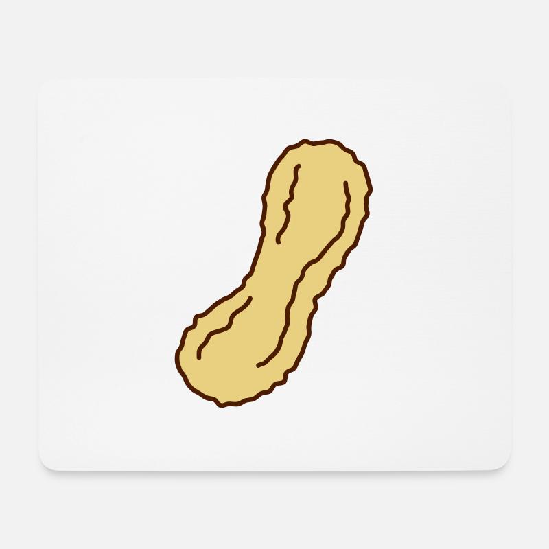 Peanut - Mousepad (Querformat) - Weiß