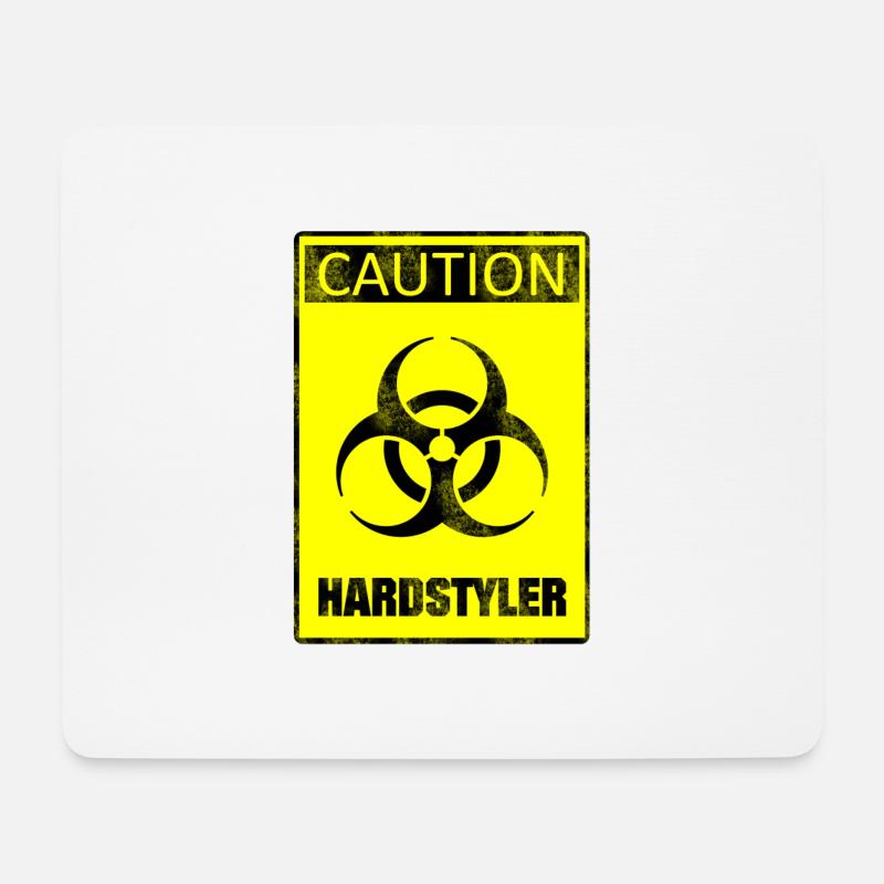 hardstyler - Mousepad (Querformat) - Weiß