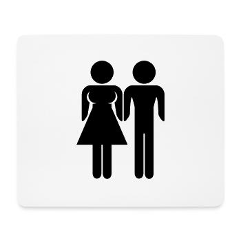 Woman And Man - Mouse Pad (horizontal) - white - Front