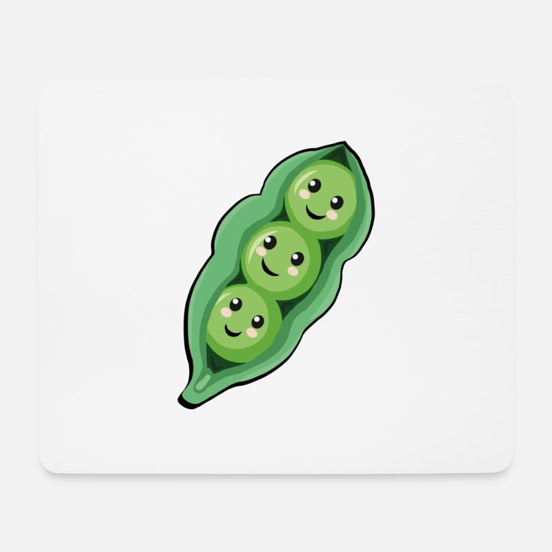 Edamame - Mousepad (Querformat) - Weiß