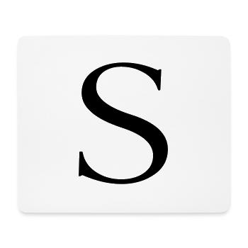 s - Mousepad (Querformat) - Weiß - Vorne