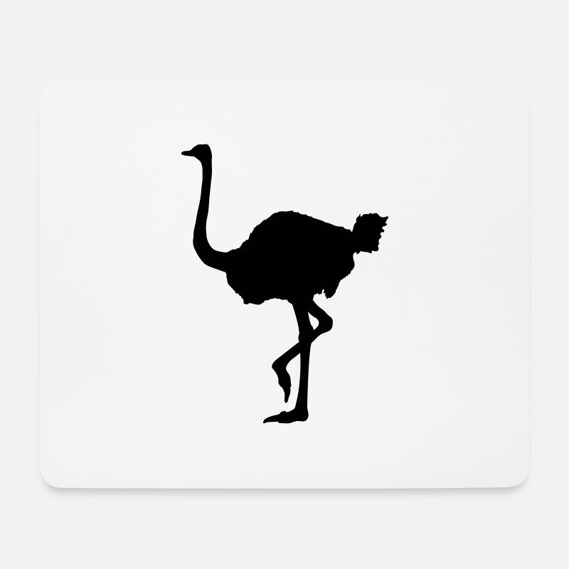 Ostrich - Mouse Pad (horizontal) - white