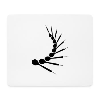 Dart Pattern - Mouse Pad (horizontal) - white - Front