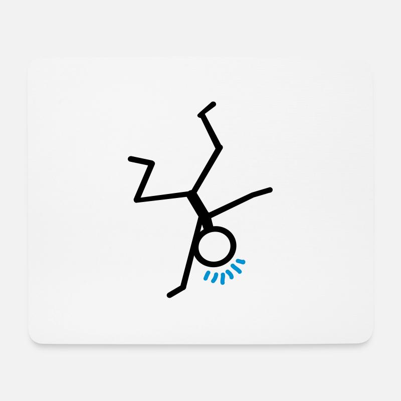Breakdance - Mousepad (Querformat) - Weiß