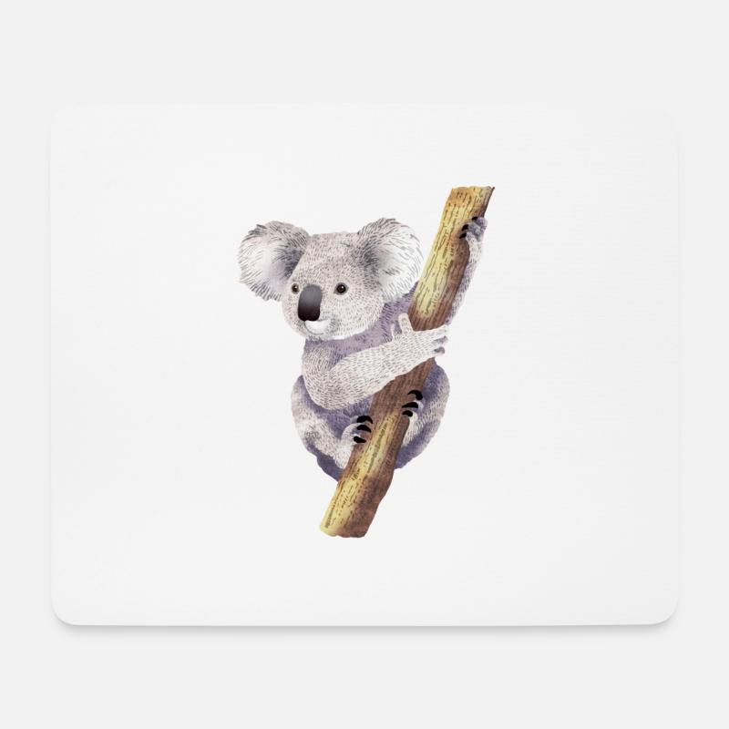 Koala 01 - Mousepad (Querformat) - Weiß
