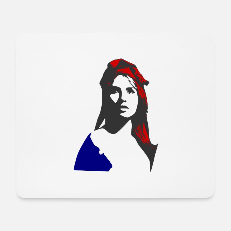 Marianne_N1 - Mousepad (Querformat) - Weiß