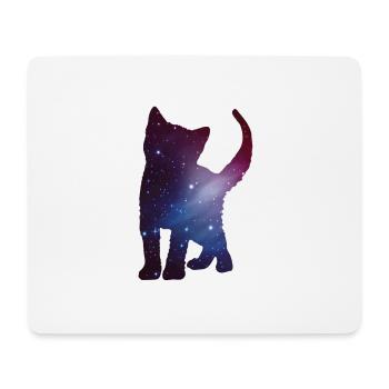 Chat Kitten Silhouette Cat Espace Espace Cadeau - Tapis de souris (format paysage) - blanc - Devant
