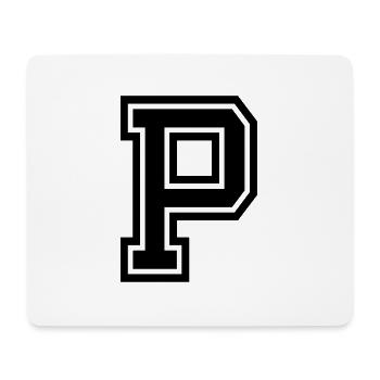 p - Mousepad (Querformat) - Weiß - Vorne