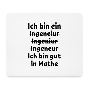 Engineer Tshirt Funny - Mousepad (Querformat) - Weiß - Vorne