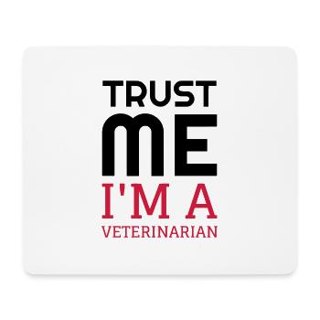 Tierarzt / Tierpflege / Arbeit / Job - Mousepad (Querformat) - Weiß - Vorne
