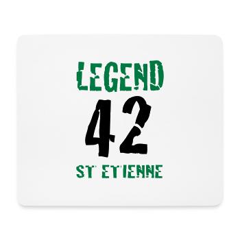 ST ETIENNE LEGEND 42 - Tapis de souris (format paysage) - blanc - Devant