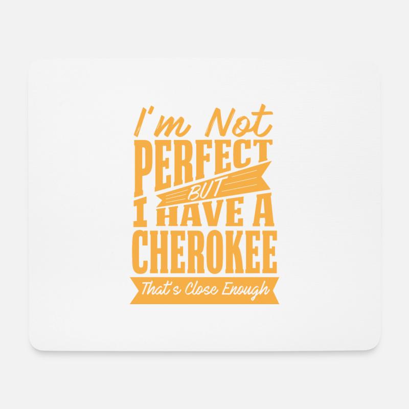 PERFEKT MIT CHEROKEE YY - Mousepad (Querformat) - Weiß
