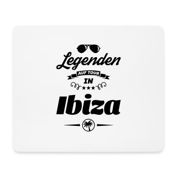 ibiza legenden tour design - Mousepad (Querformat) - Weiß - Vorne
