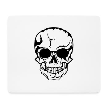 halloween death head horror drawing 21 - Mouse Pad (horizontal) - white - Front