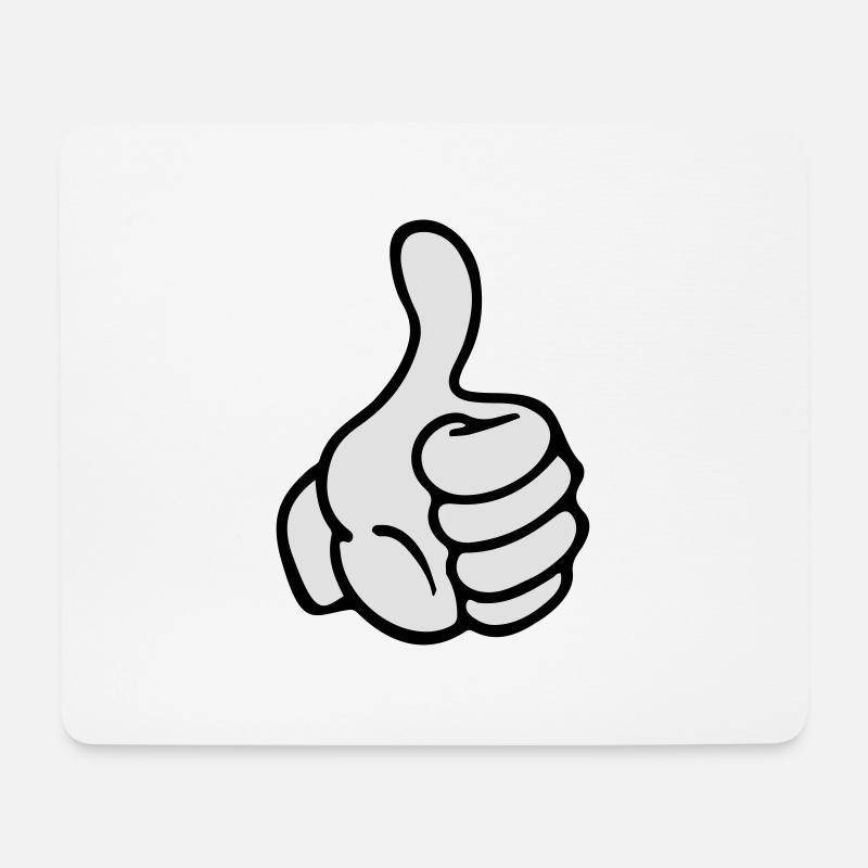 hand comic - Mousepad (Querformat) - Weiß