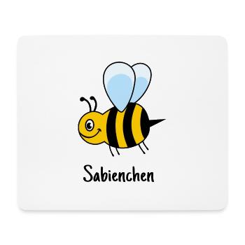 Sabienchen, Biene, Honig, Sabine, Bienchen - Mousepad (Querformat) - Weiß - Vorne