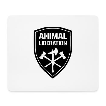 ANIMAL LIBERATION - Mousepad (Querformat) - Weiß - Vorne