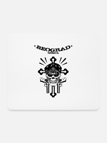 Belgrad - Mousepad (Querformat) - Weiß