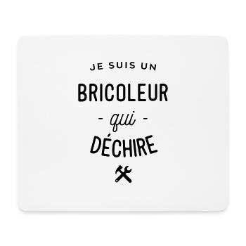 Je suis un bricoleur qui déchire - Tapis de souris (format paysage) - blanc - Devant