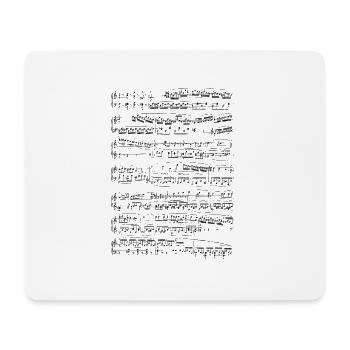 partition musicale - Tapis de souris (format paysage) - blanc - Devant