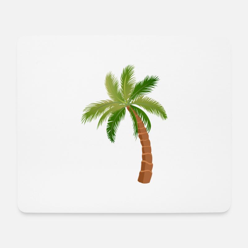 palm tree palm trees - Mouse Pad (horizontal) - white