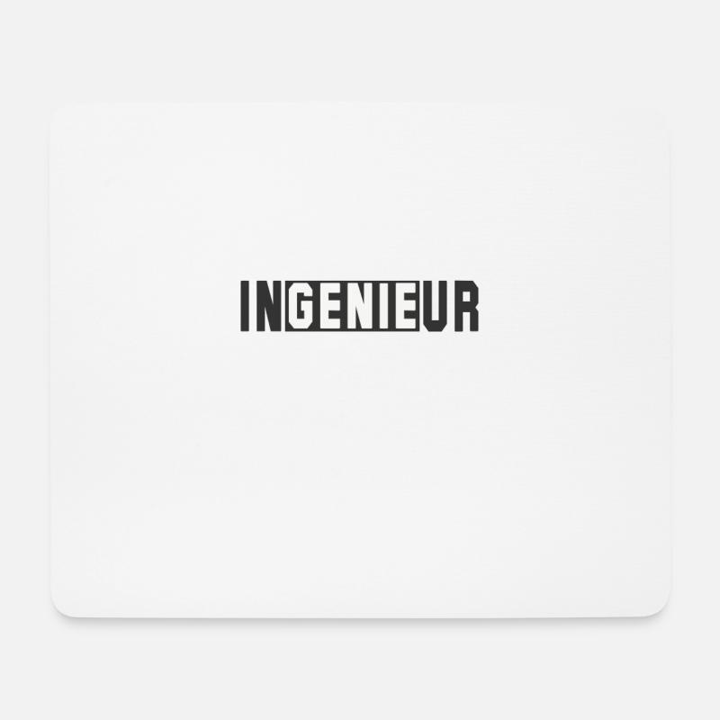 Ingenieur Genie - Mousepad (Querformat) - Weiß