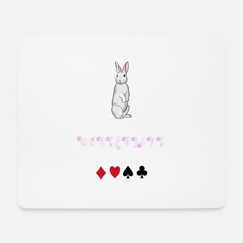 Alice im Wunderland - Mousepad (Querformat) - Weiß