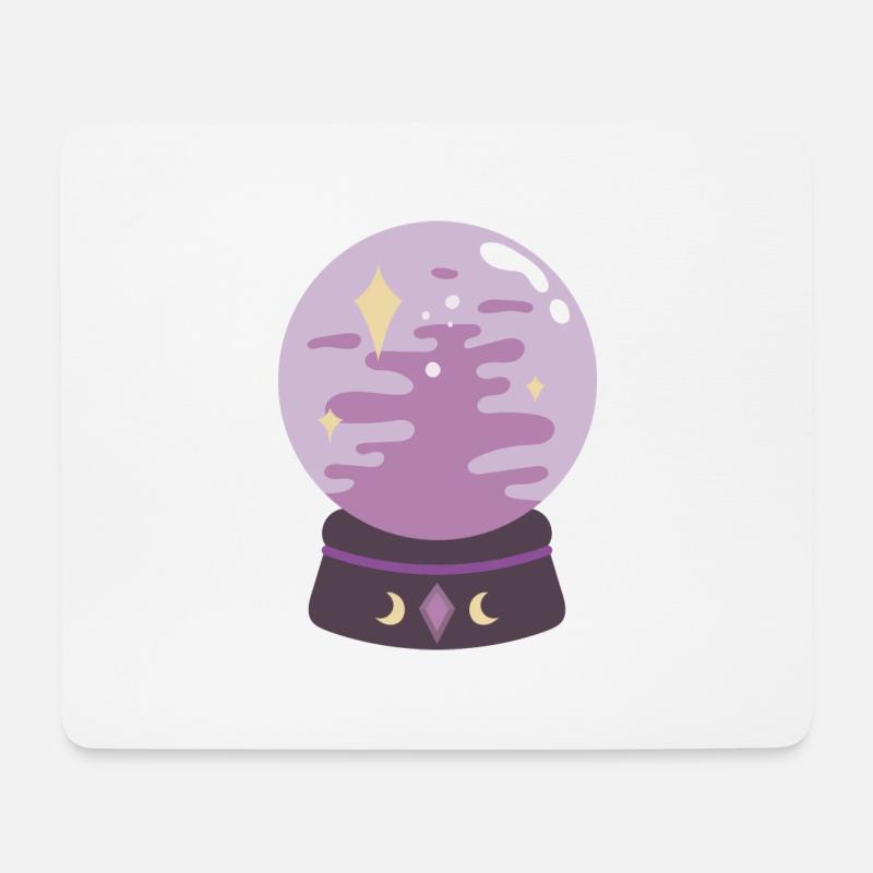 Kristallkugel - Mousepad (Querformat) - Weiß