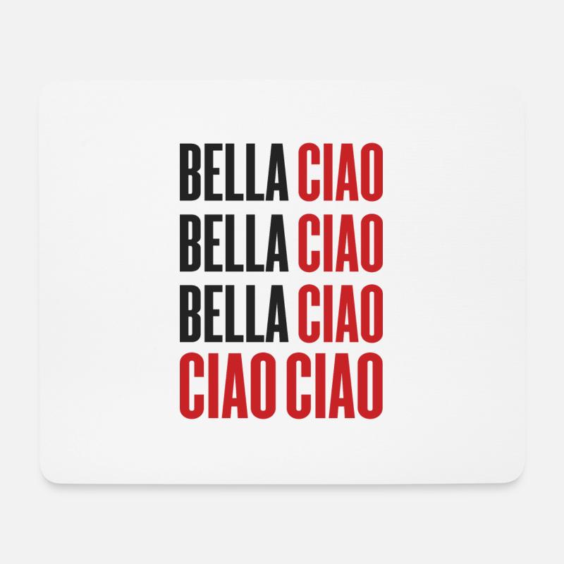 BellaCiao - Mousepad (Querformat) - Weiß