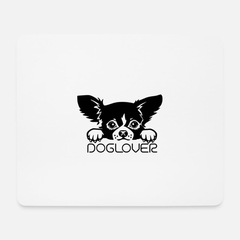 Doglover - Mousepad (Querformat) - Weiß