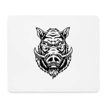 Sanglier - Tapis de souris (format paysage) - blanc - Devant